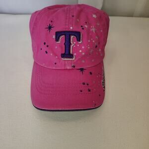 Texas Rangers Infant Pink Purple ’47 Brand Adjustable Baseball Hat